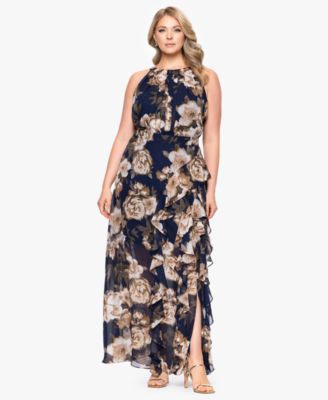 Plus Size Sleeveless Chiffon Dress