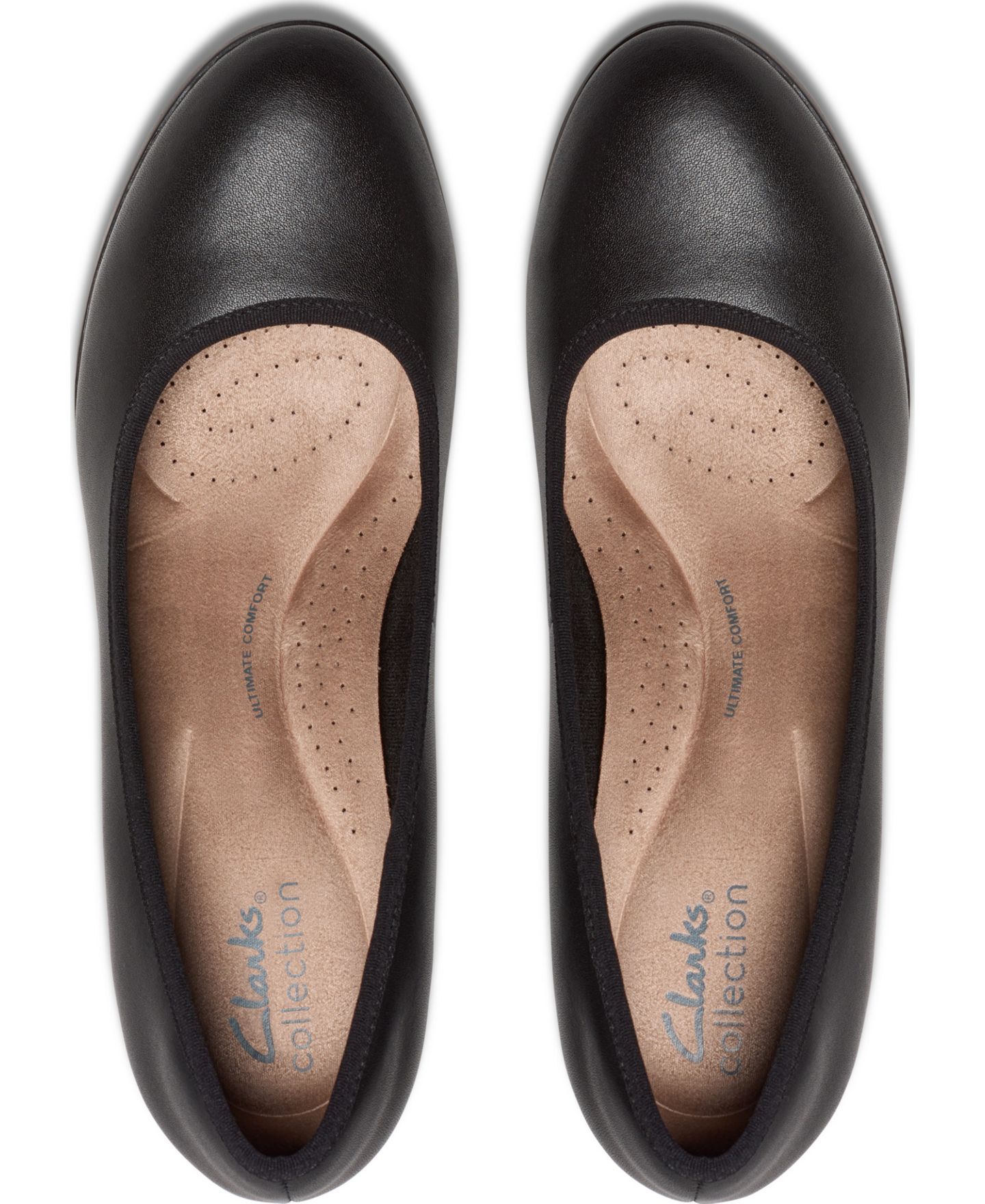 Женские туфли Clarks Bayla Carly Slip On Dress Pumps, цвет: Чёрный кожаный — фото 4