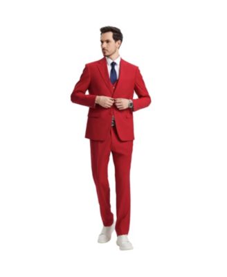 Men's Hybrid-Fit 3pc Notch Lapel Suit Set, Jacket Vest and Pants