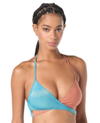 Vince Camuto - Women's Wrap-Front Bikini Top
