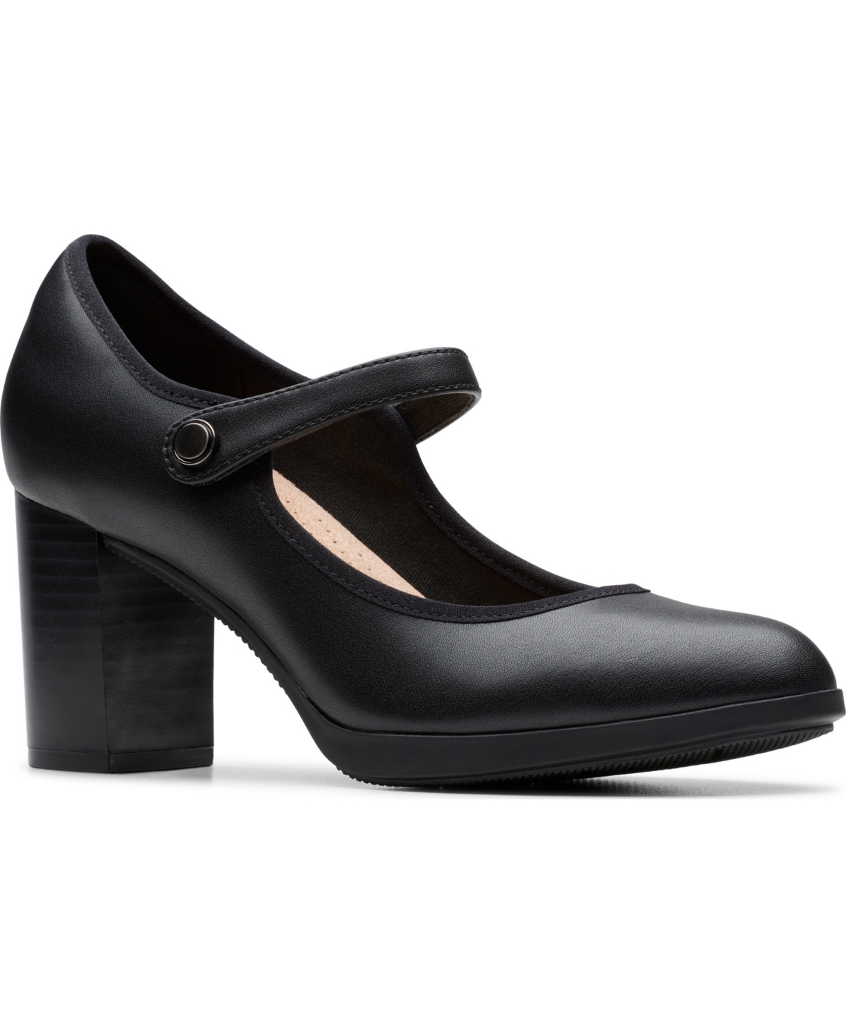 Women's Bayla Lily Round Toe Pumps - Black Leather