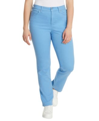 Petite Amanda High Rise Straight Leg Jeans, Short
