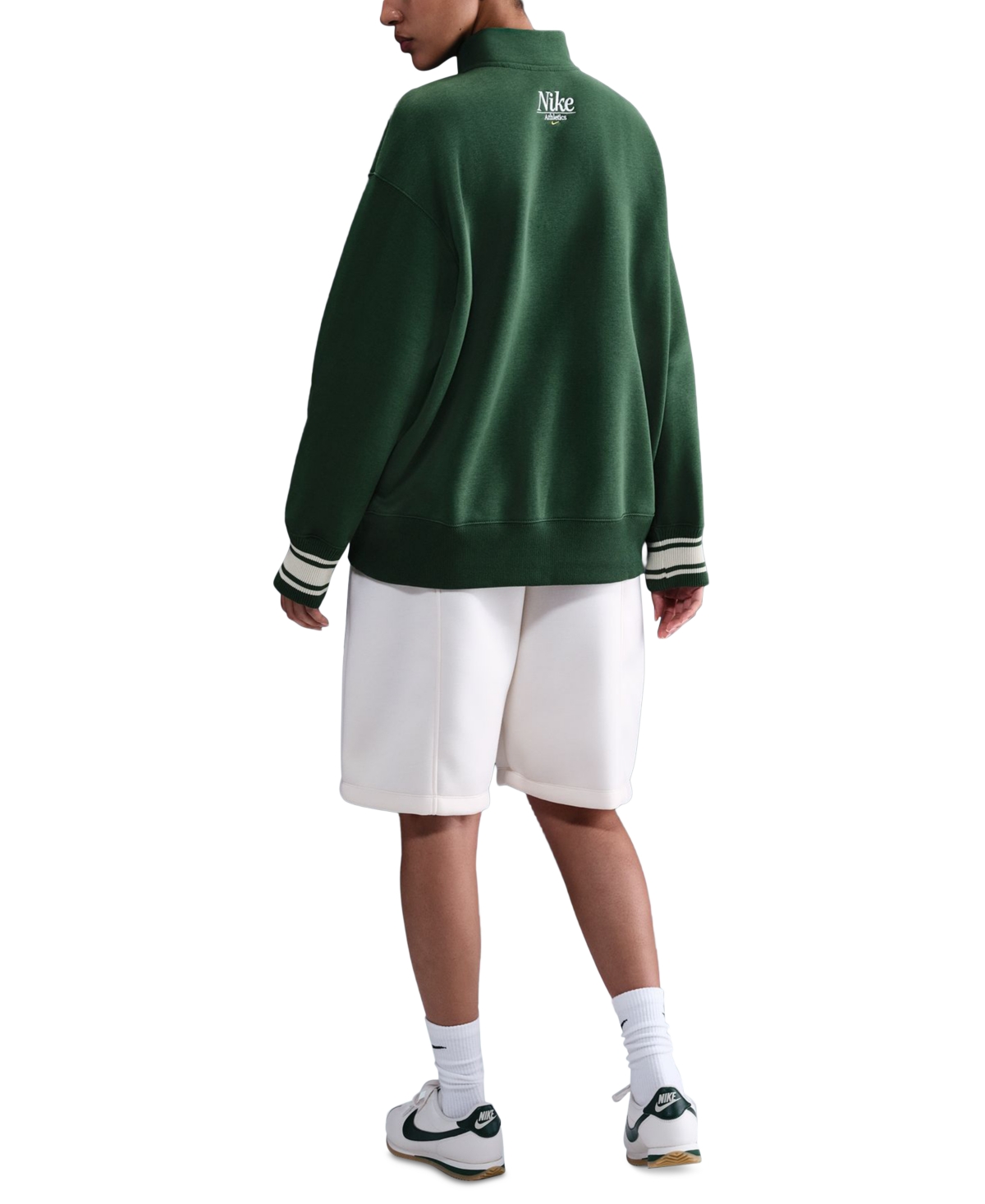 Nike Sportswear Women's Phoenix Fleece Oversized 1/4-zip Long Sweatshirt In Gold