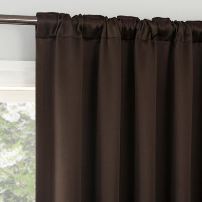 Aria Magnetic Closure Theater Grade 100% Blackout Back Tab Curtain Panel Pair