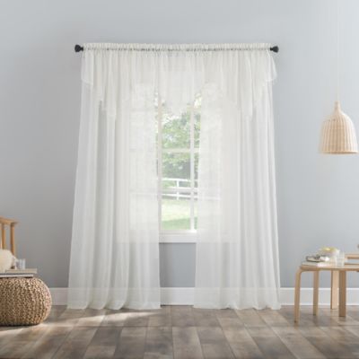 Crushed Voile Sheer Rod Pocket Curtain Panel