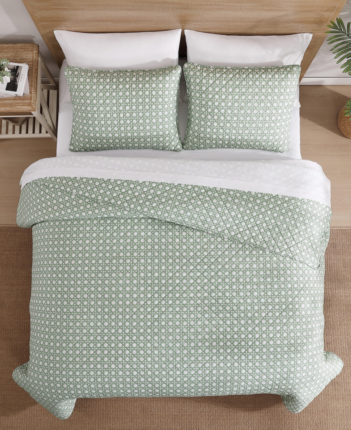 Tommy Bahama Diamond Isle Cotton Reversible 3-Pc. Quilt Set