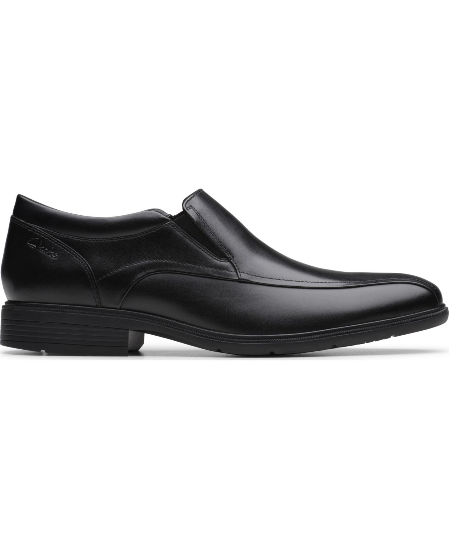 Мужские туфли Clarks Steadwell Step Dress Shoe, цвет: Чёрный кожаный — фото 2