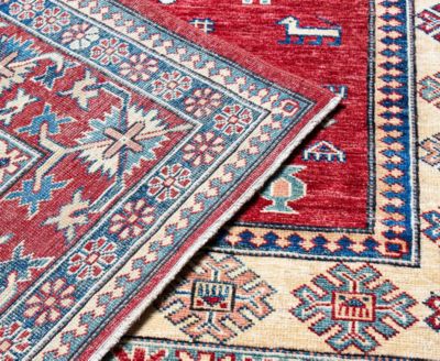 Bashian One Of A Kind Fine Kazak 640381 Rug Collection In Brown