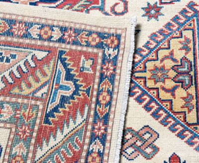 Bashian One Of A Kind Pak Kazak 640496 Rug Collection In White