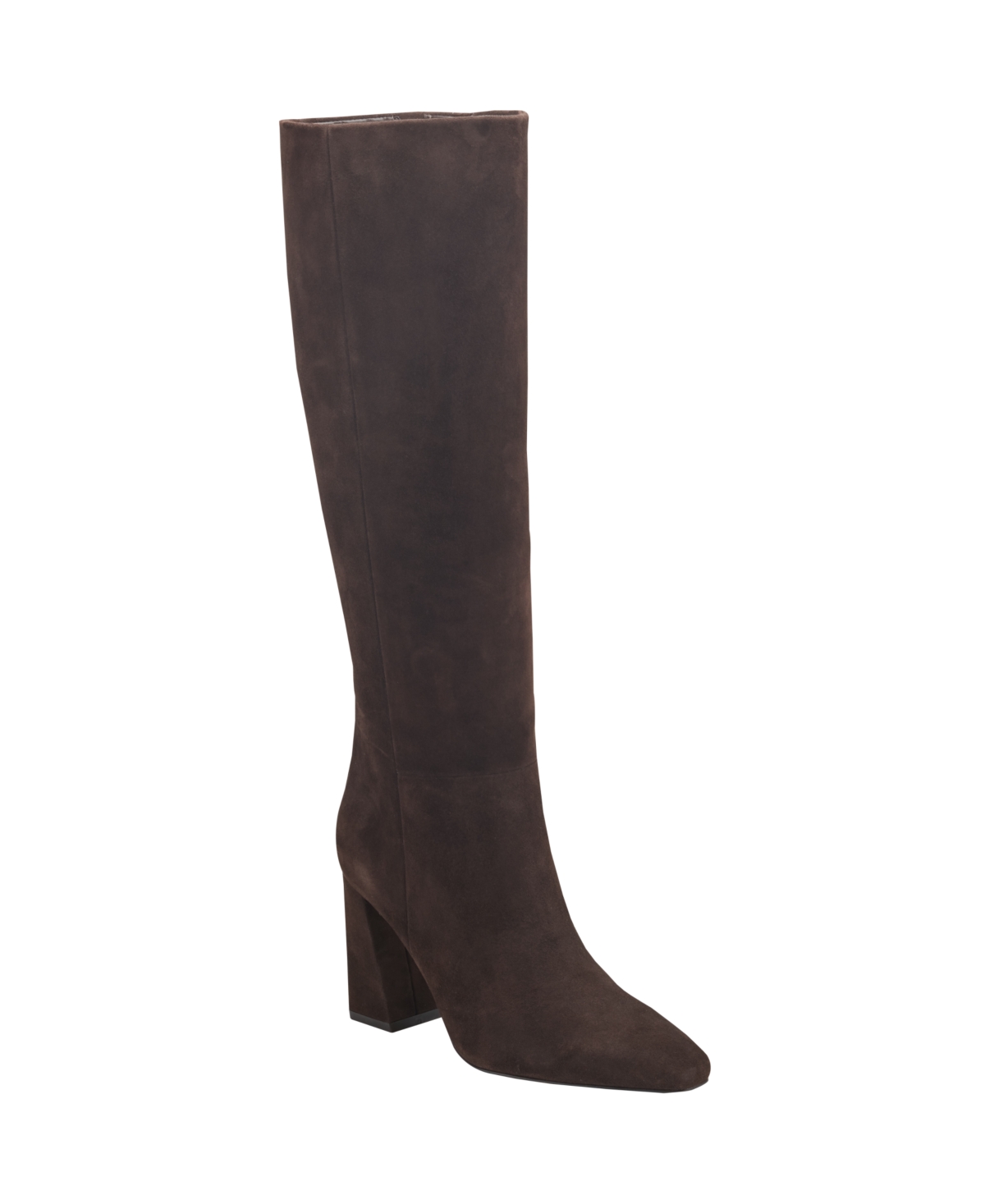 Marc Fisher Ltd Women's Yarli High Shaft Block Heel Boots In Brown