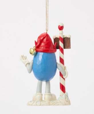 M and M'S Blue Character Elf Ornament