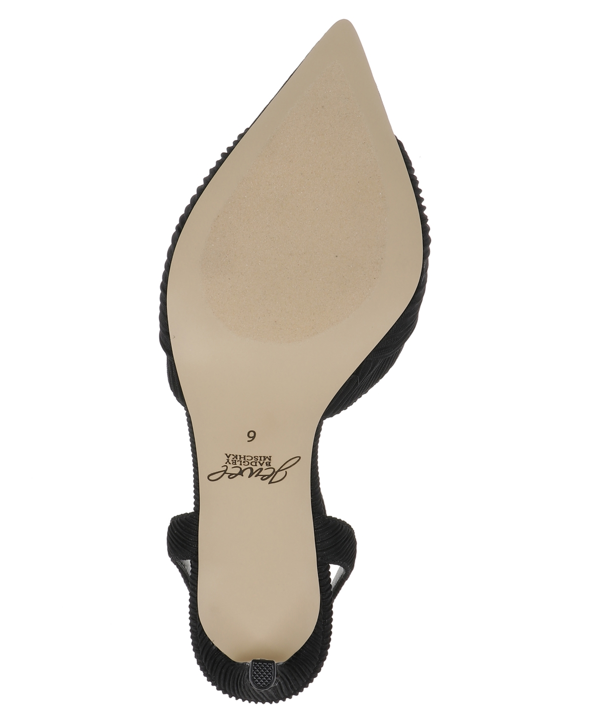 Jewel Badgley Mischka Enid Ankle Strap Pointed Toe Pump In Black