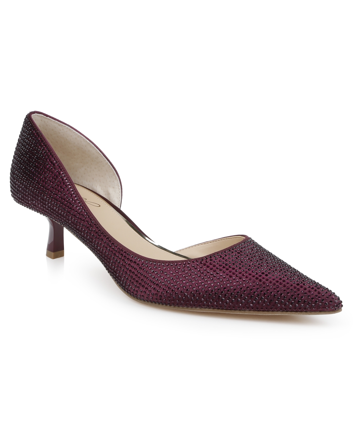 Women's Teegan Pointed Toe Pumps - Bordeaux Satin