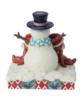 Chip and Dale with Snowman Figurine