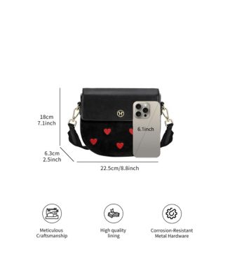Embroidered Victoria Hyde Love heart Party Small Satchel Crossbody