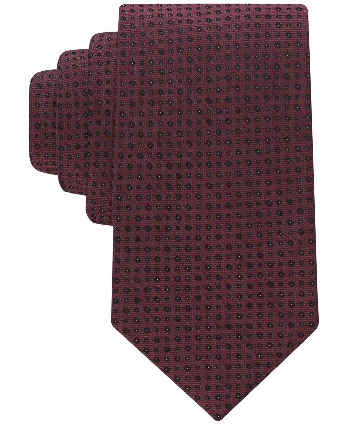 Men's Carter Micro Neat Tie - Burgundy