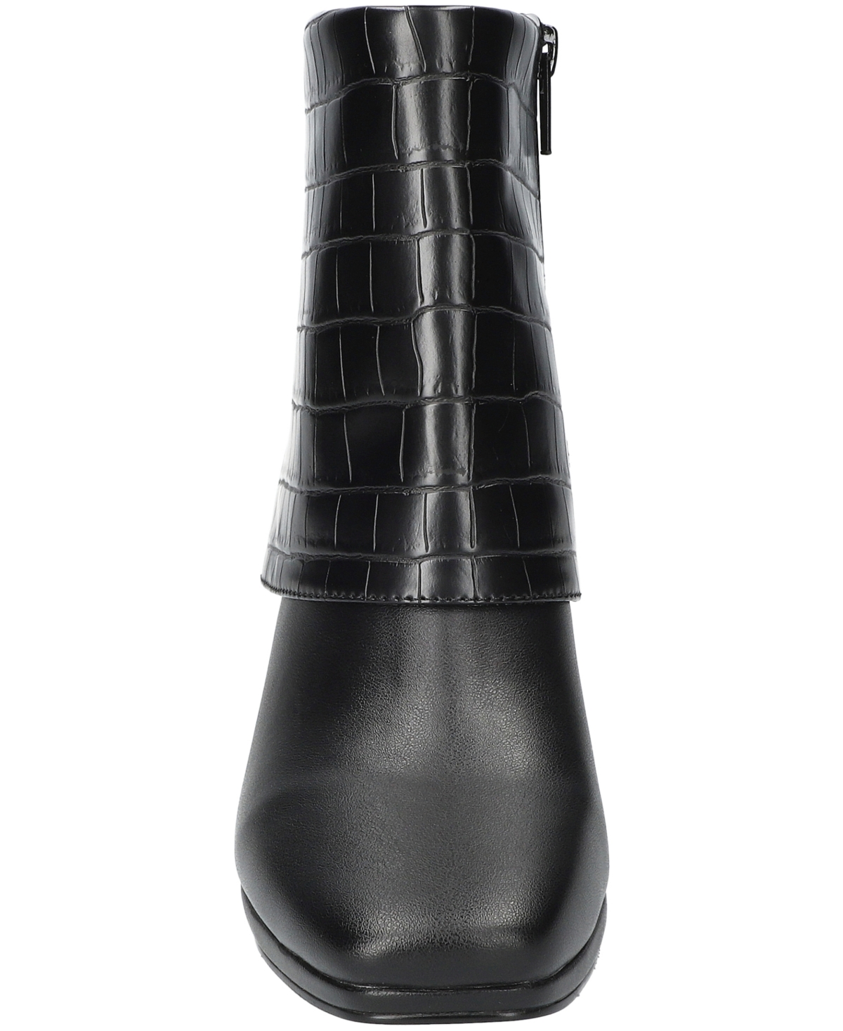 Easy Street Sutton Foldover Cuff Platform Bootie In Black
