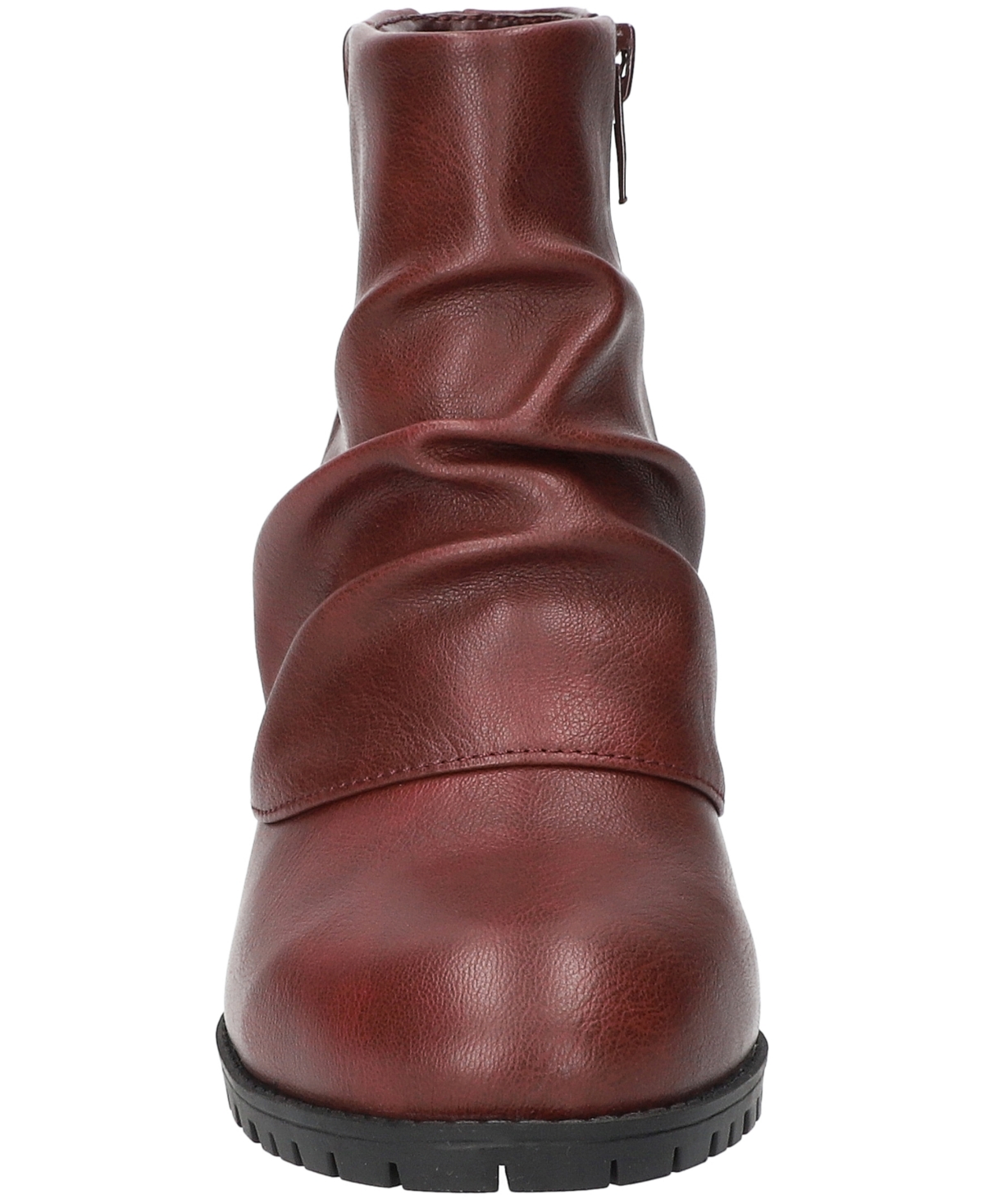 Easy Street Ambrose Bootie In Burgundy