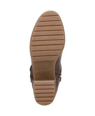 Women's Parker Block Heel Lug Sole Zip Short Boots