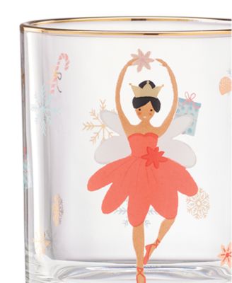 Nutcracker & Ballet Double Old Fashioned Glasses, Set of 4