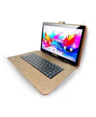 10.1" Octa Core 256GB Storage Android 15 with Unique Oracle Keyboard Case and Tablet Briefcase