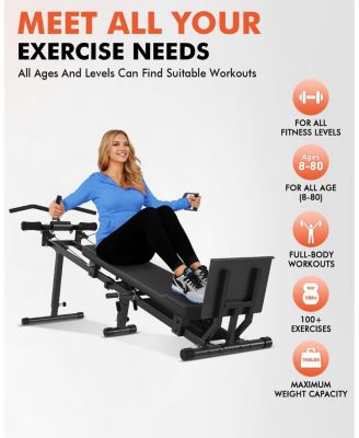 Total Body Home Gym – Detachable Footplate, Swing & Weight Holder, Versatile Strength Trainer