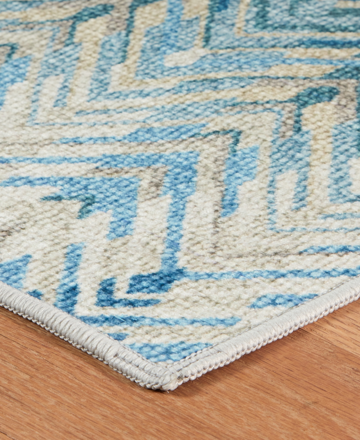 Dash And Albert Rugs By Annie Selke Seneca Machine Washable Da2341 6'x9' Area Rug In Blue