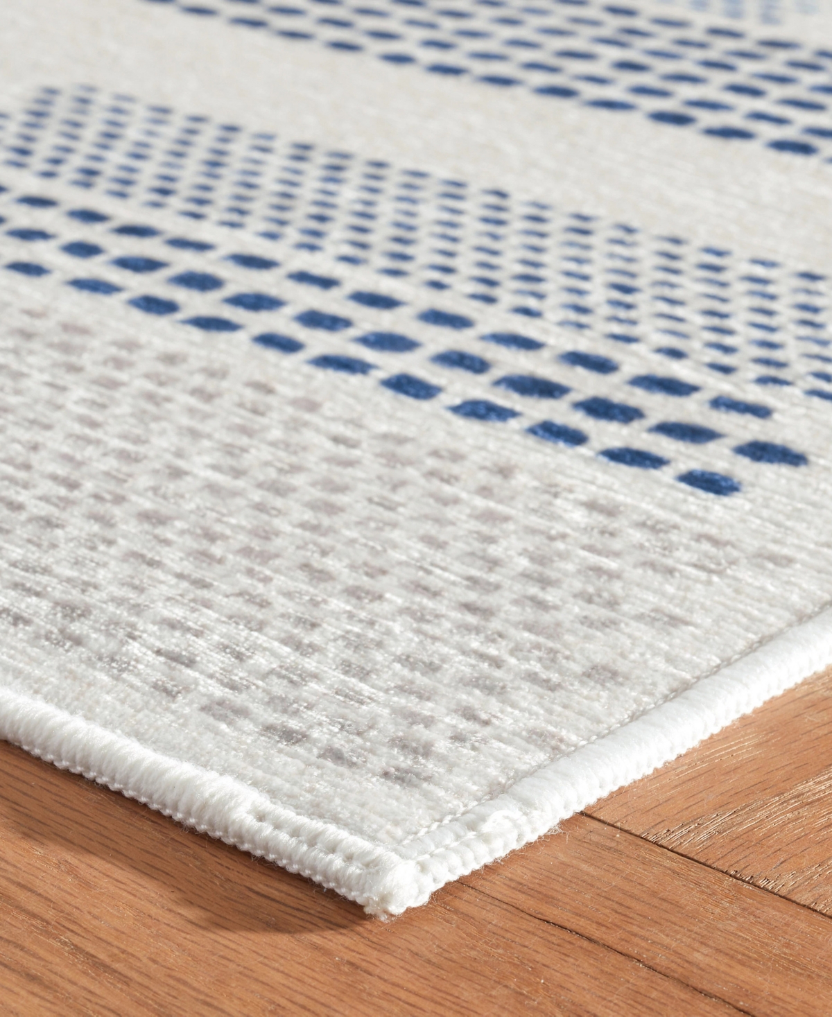 Dash And Albert Rugs By Annie Selke Tread Lightly Machine Washable Da2202 6'x9' Area Rug In Blue