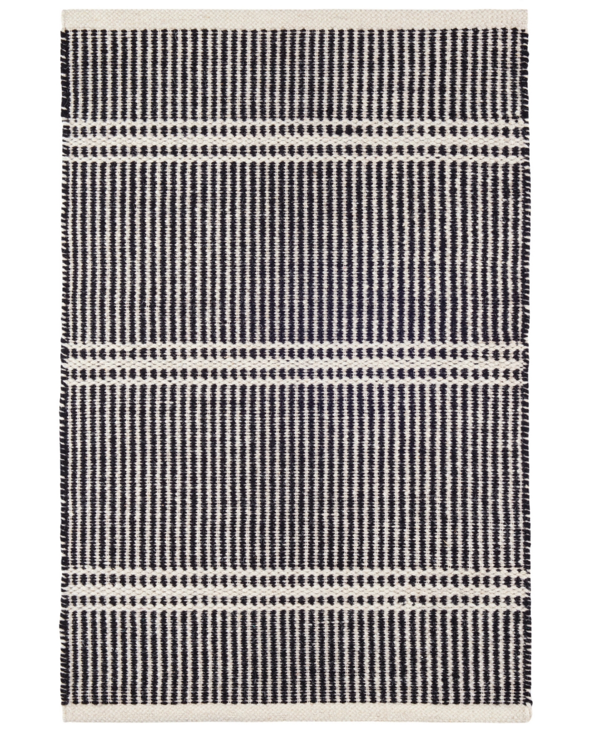 Dash And Albert Rugs By Annie Selke Malta Wool Da1925 9'x12' Area Rug In Black