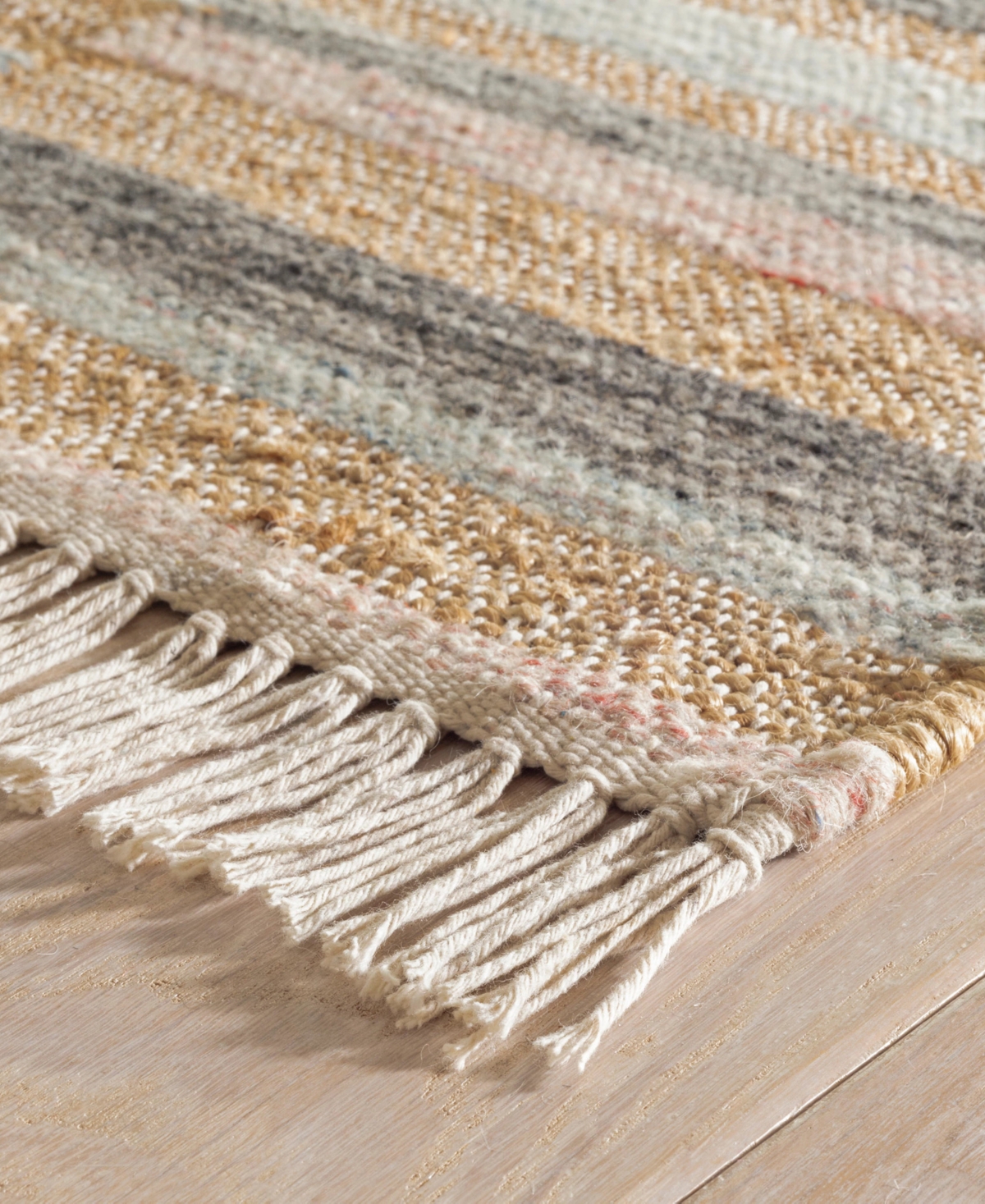 Dash And Albert Rugs By Annie Selke Ravel Stripe Da1931 9'x12' Area Rug In Blue