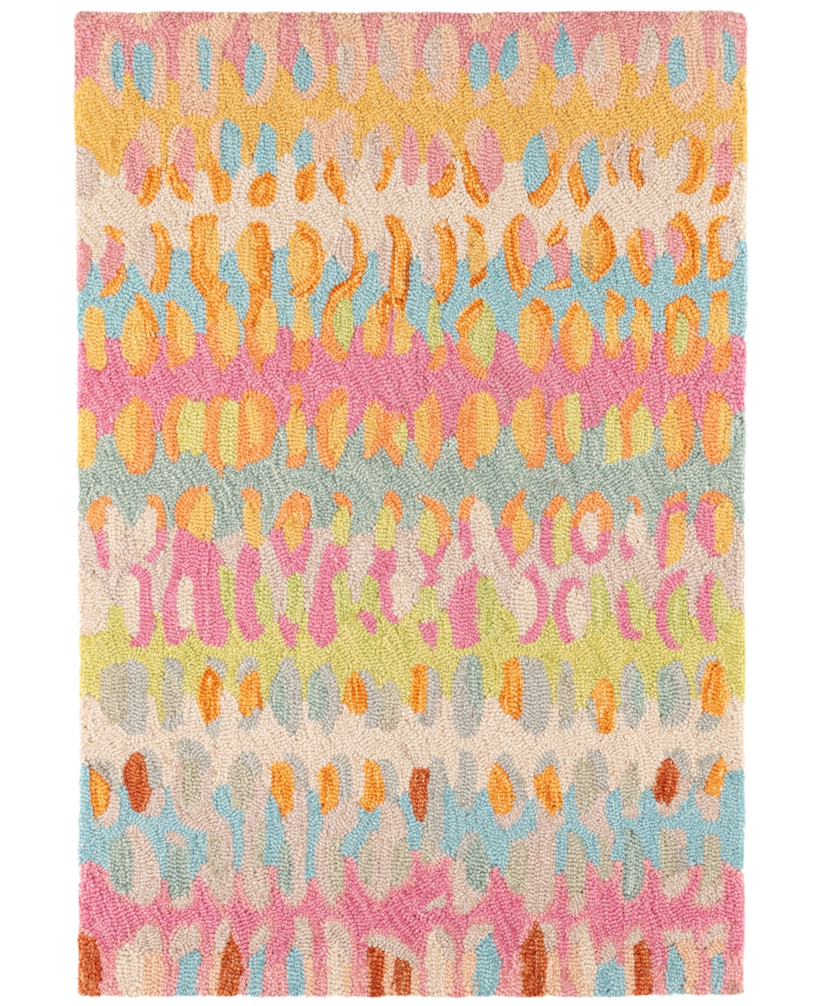Dash And Albert Rugs By Annie Selke Paint Chip Wool Da1833 6'x9' Area Rug In Multi