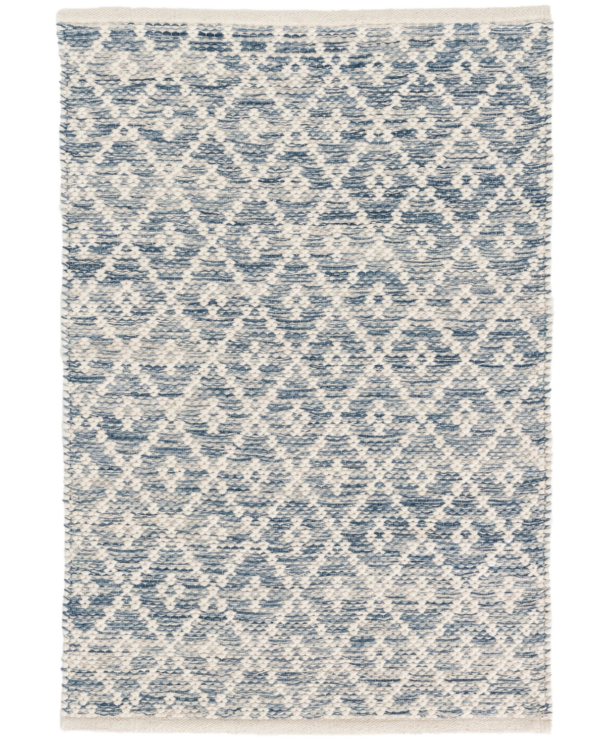 Dash And Albert Rugs By Annie Selke Melange Diamond Cotton Da887 8'x10' Area Rug In Blue