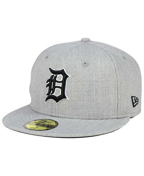 New Era Detroit Tigers Heather Black White 59fifty Fitted Cap Reviews Sports Fan Shop By Lids Men Macy S