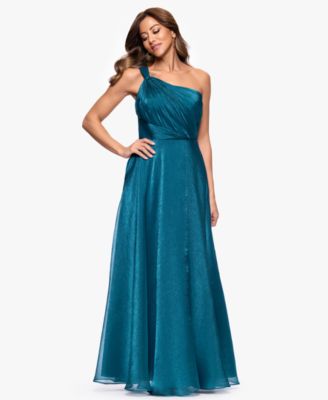 Women's One-Shoulder Organza Ball Gown