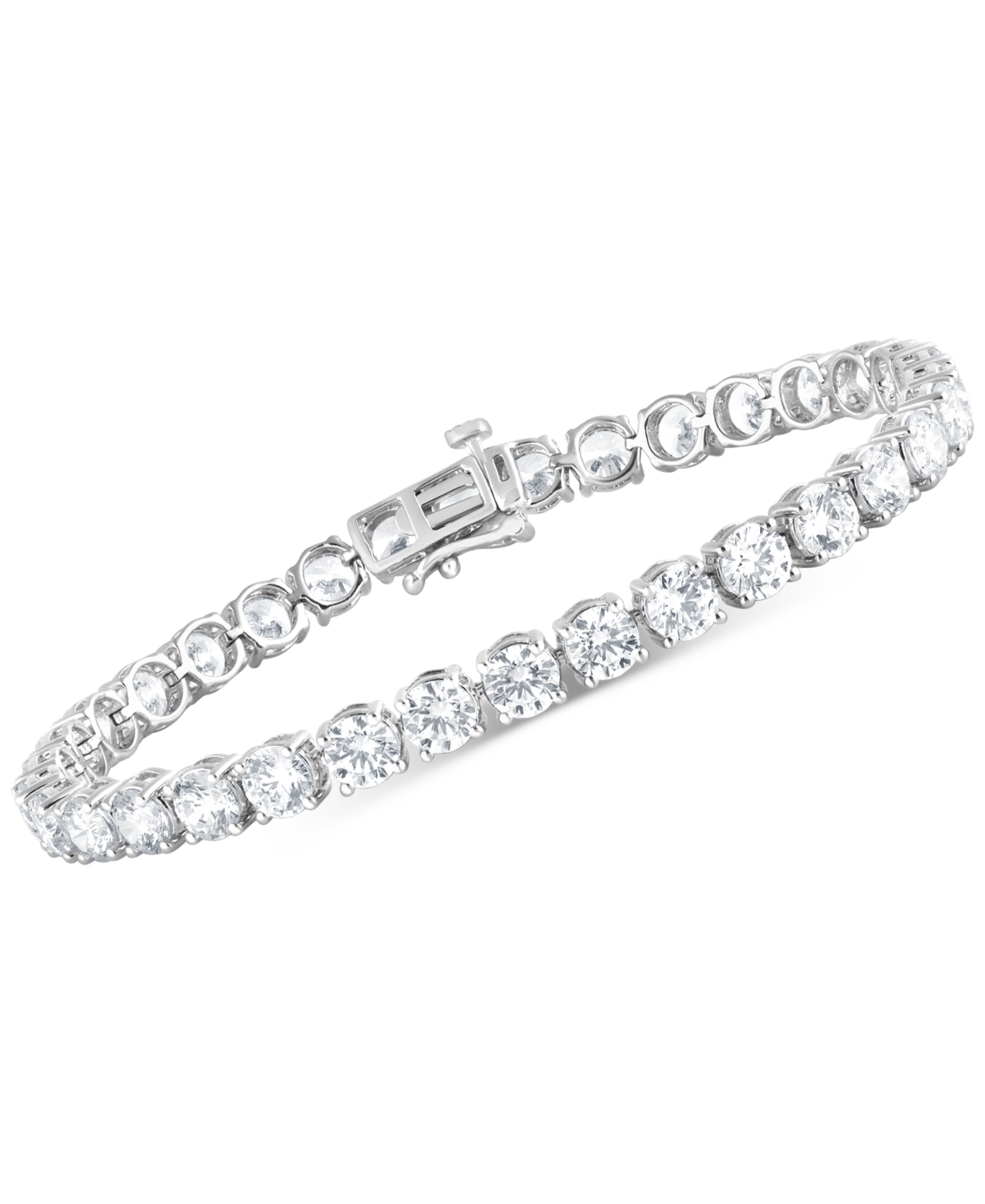Badgley Mischka Lab Grown Diamond Tennis Bracelet (15 Ct. T.w.) In 14k White Gold In Gold