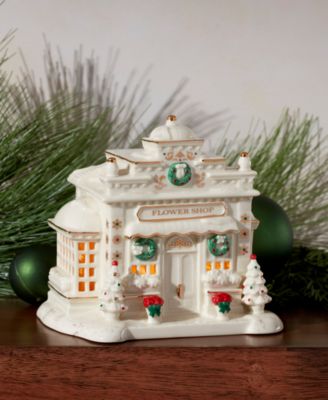 NEW FOR 2025! Mistletoe Park Light-Up Flower Shop Figurine, Exclusively at Macy's