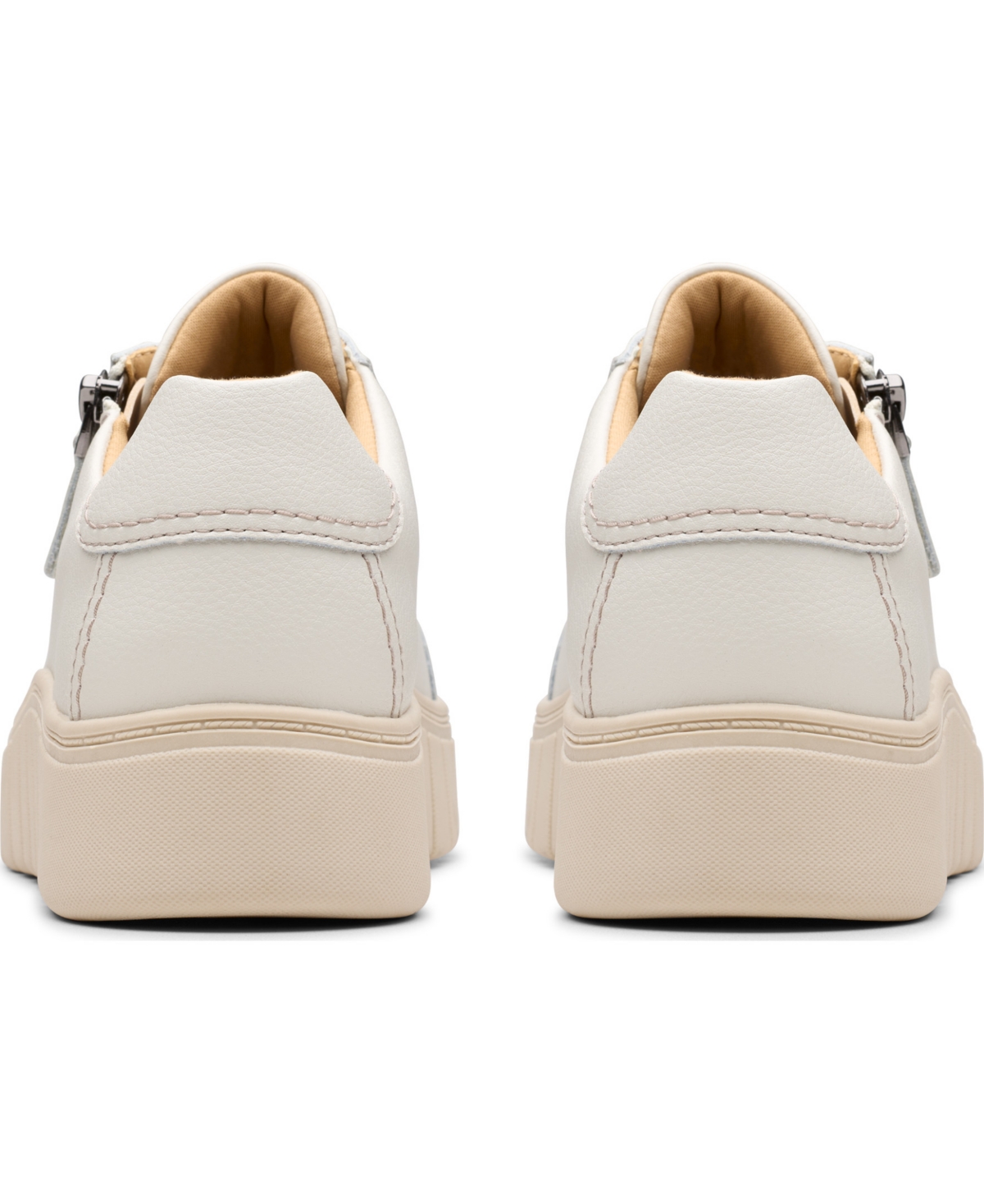 Clarks Women's Mykah Joy Round Toe Sneakers In White