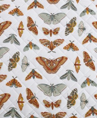 Wilford Butterfly Cotton Reversible 3-Pc. Quilt Set, King