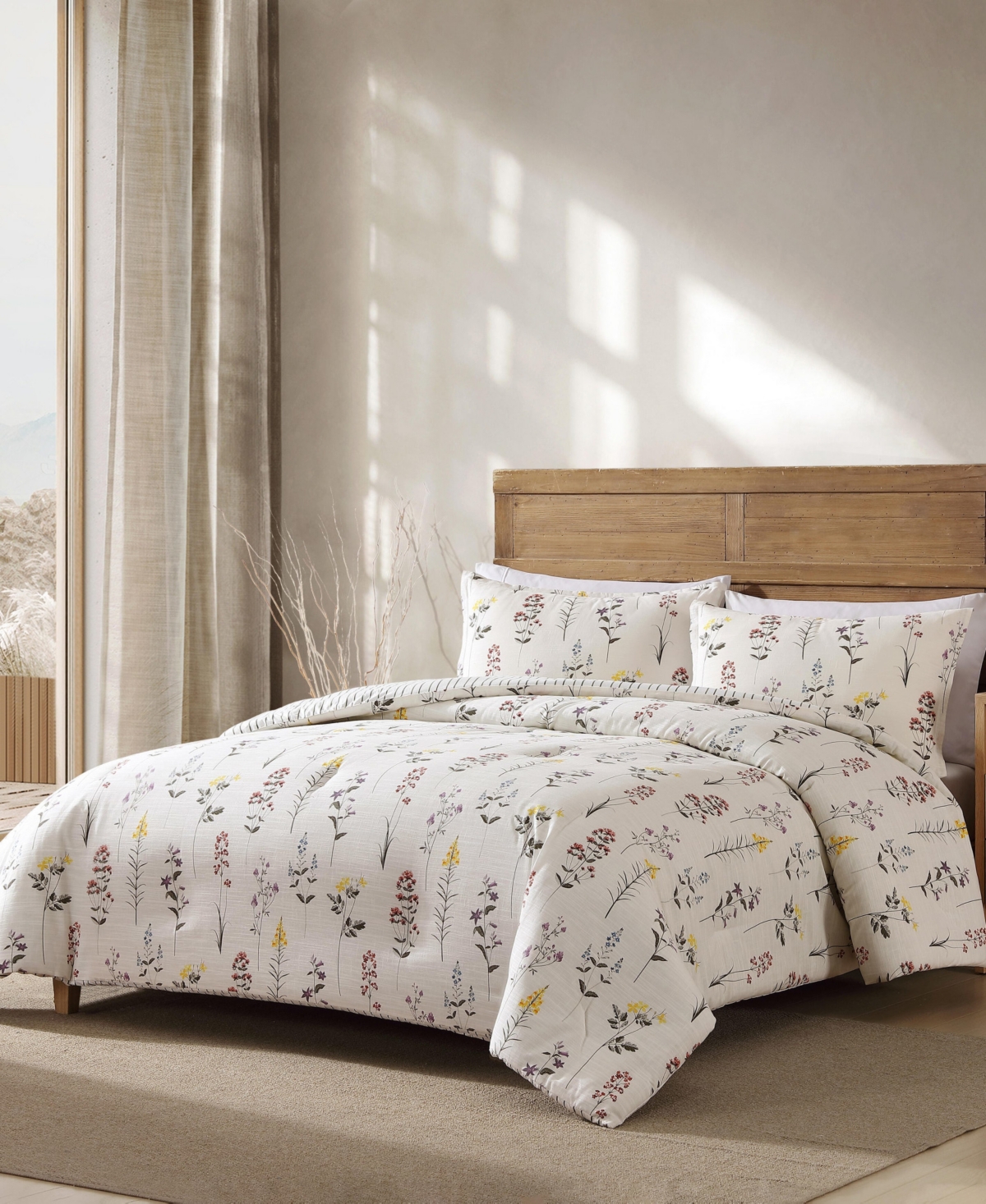 Eddie Bauer Wildflower Cotton Reversible 3-Pc. Comforter Set