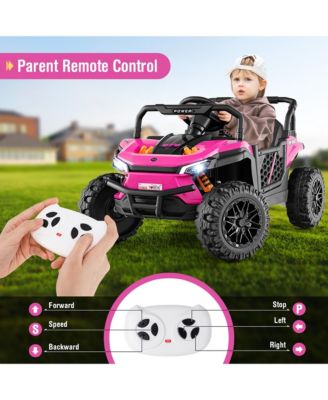 12V Kids Ride on Truck w/Parental Remote 3 Speeds & Reverse Forward Function