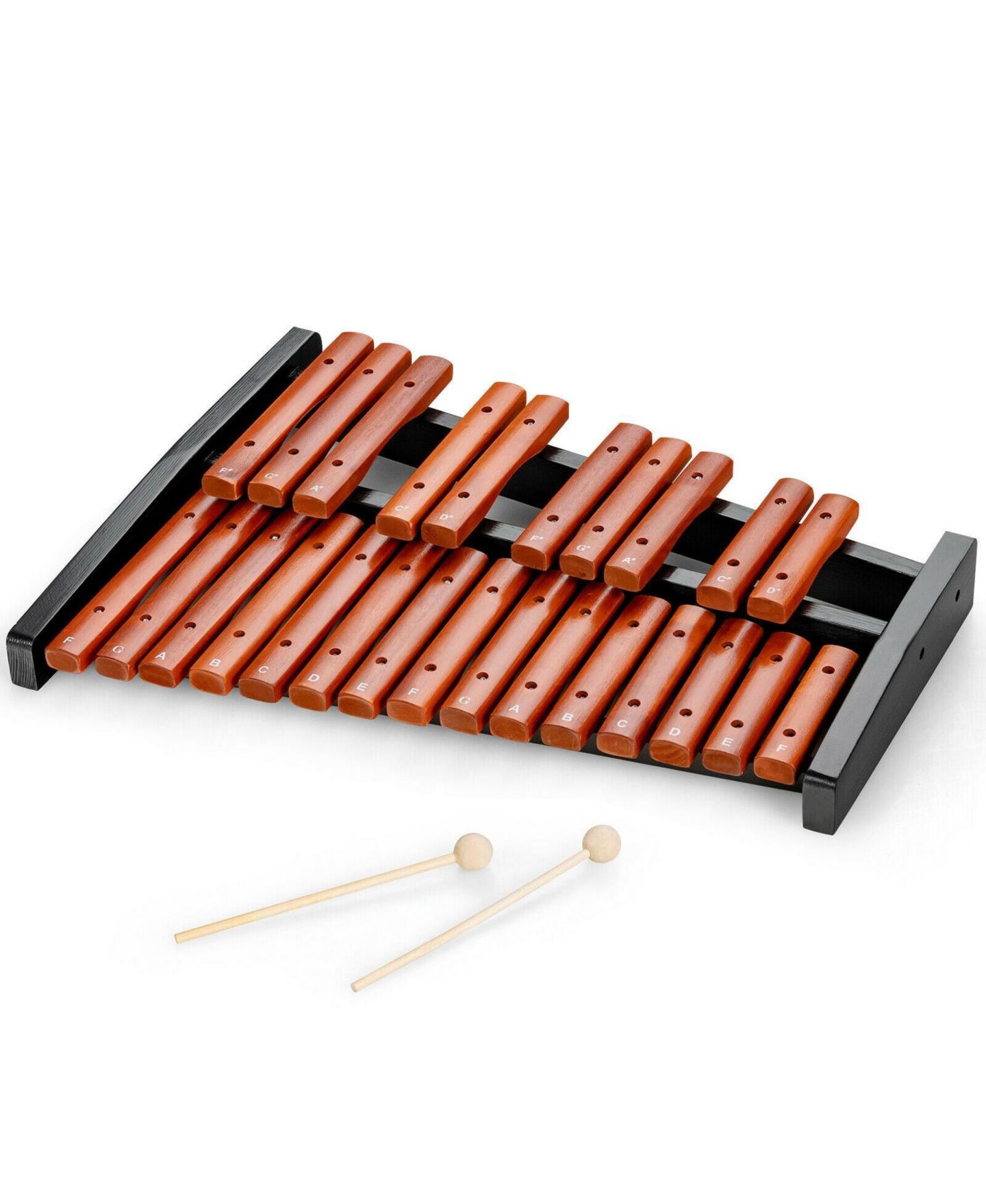 Детские игрушки Mecale 25-Note Xylophone with Labeled Keys, 3-Piece Set, Ages 3+, цвет: Чёрный — фото 3