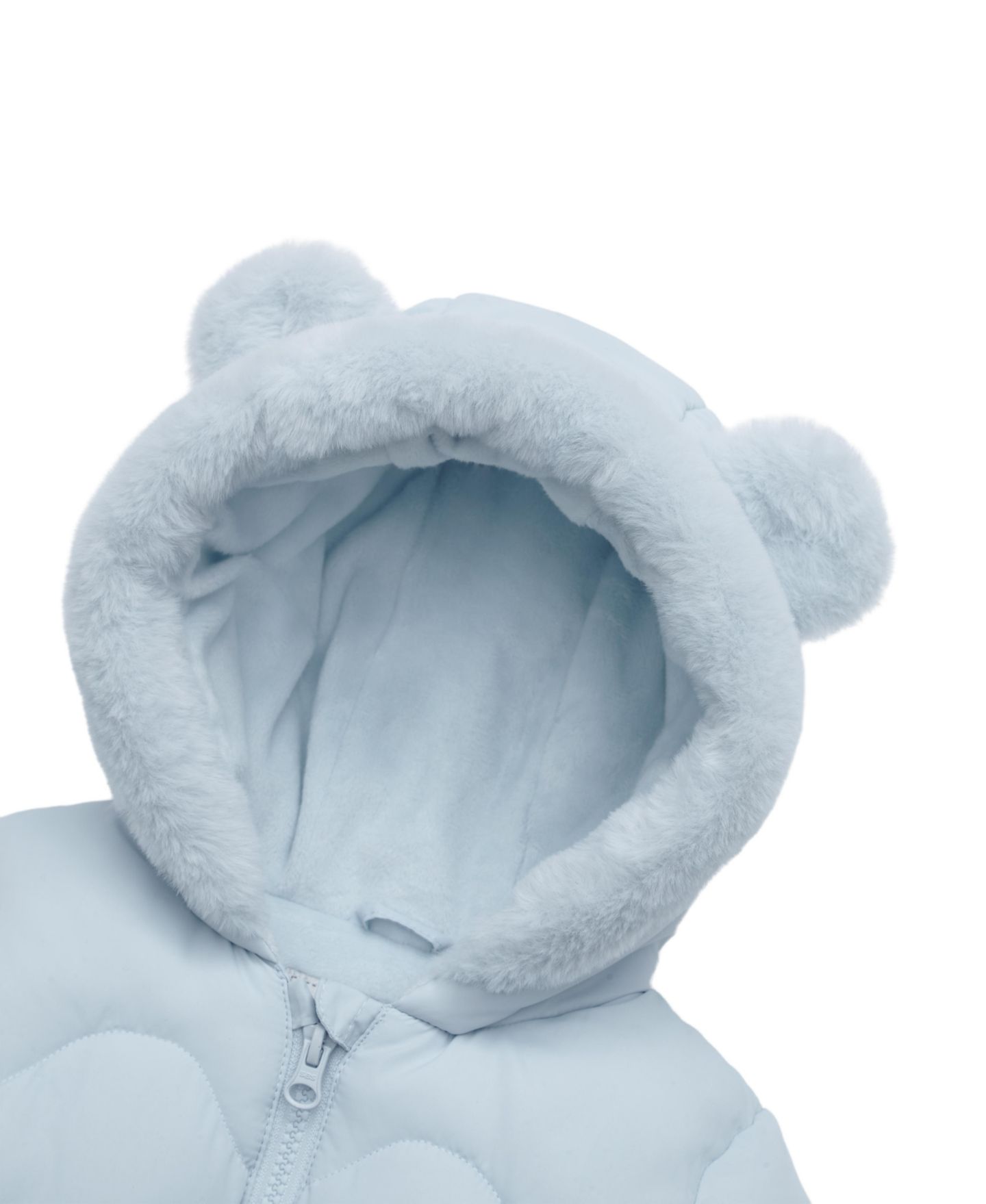 Куртка Rokka&Rolla Soft Lined Puffer Jacket 6-24M для девочек-малышей, цвет: Синий — фото 5