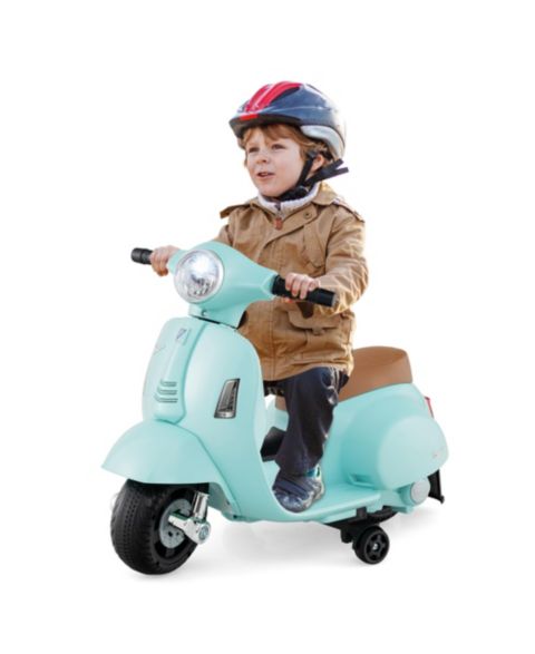 Детская игрушка Gymax Kids' Ride-On Motorcycle with 6V Battery, LED Headlights & Training Wheels, Ages 18-36 Months, цвет: Зелёный