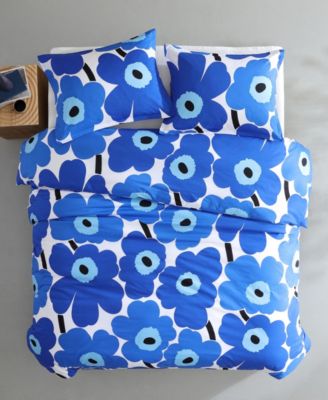 Unikko Cotton Percale 3-Pc. Duvet Cover Set, King