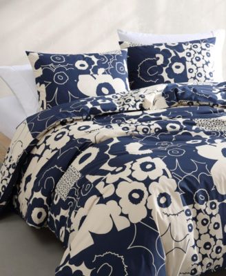Unikko Kollaasi Cotton 3-Pc. Duvet Cover Set, Full/Queen