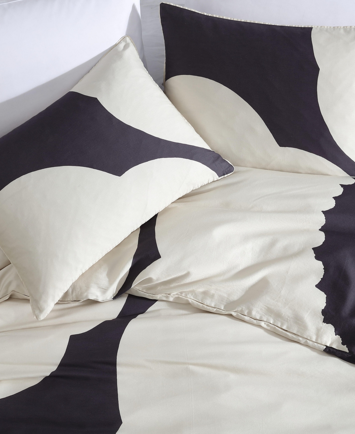 Marimekko Iso Unikko Cotton 3-pc. Duvet Cover Set, King In Gray