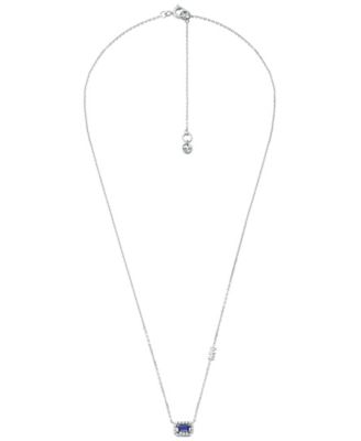 Cubic Zirconia Cut Pendant Necklace