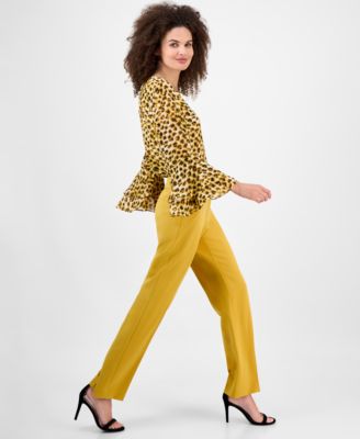 Women's Mid-Rise Fly Front L-Pocket Trousers, Regular & Petite