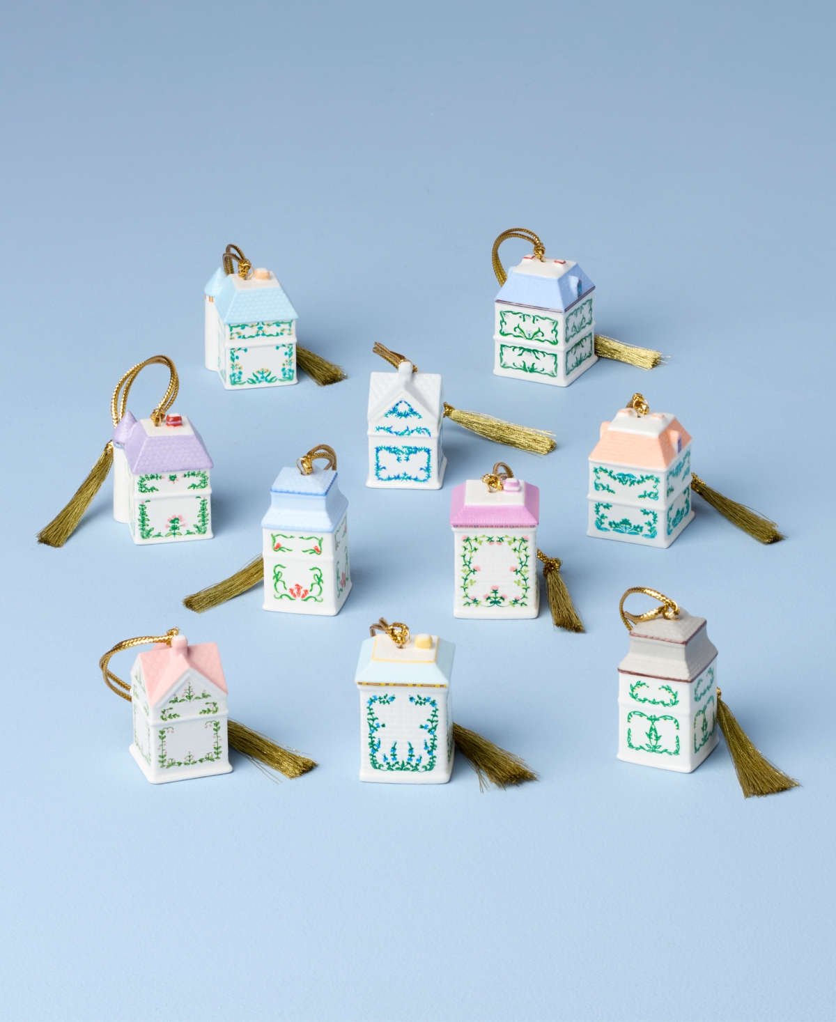 New For 2025! Lenox Spice Village Ornaments, Set of 10