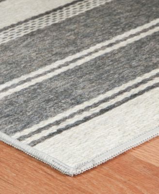 Dash And Albert Rugs By Annie Dash Albert Rugs By Annie Selke Bowman Stripe Machine Washable Da2338 Rug Collection In Gray